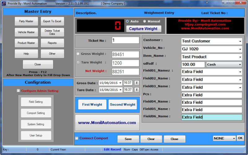 Windows 8 Weighbridge Software Free full